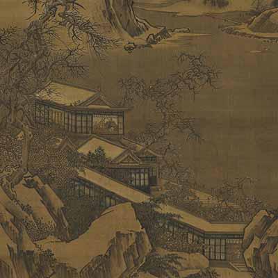 宋 马远 画雪景　